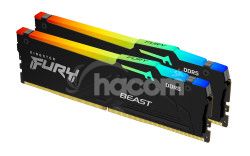 Kingston FURY Beast EXPO/DDR5/128GB/5600MHz/CL40/2x64GB/RGB/Black KF556C40BBAK2-128