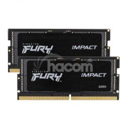 Kingston FURY Impact/SO-DIMM DDR5/32GB/6000MHz/CL38/2x16GB/Black KF560S38IBK2-32
