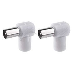 Konektor IEC vidlice skrutkovac uhlov 2ks K1451.2