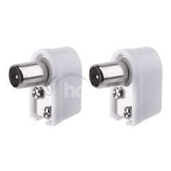 Konektor IEC vidlice zacvakvac uhlov 2ks K1421.2