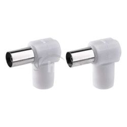 Konektor IEC zsuvka skrutkovac uhlov 2ks K1851.2