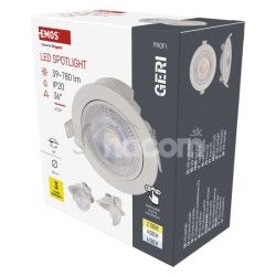 LED bodov svietidlo GERI 6,5W 780LM IP20 CCT biel ZV1160