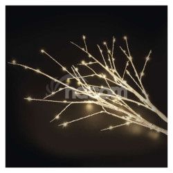 LED dekorcia - 2x brezov vetvika, 60 cm, 3x AA, IP44, tepl biela, asova DCTW26