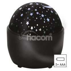 LED dekoratvny projektor  hviezdy, 3 AA, vnt. DCPW06