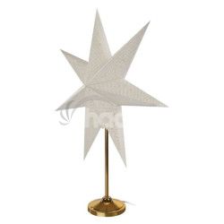 LED hviezda papierov so zlatm stojanekom, 45 cm, vntorn DCAZ15