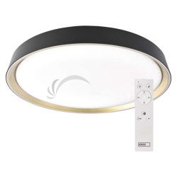 LED n�stenn� svietidlo ILVI, kruhov� 45 W, stmievanie + CCT, �ierna + �ampansk� ZM5119