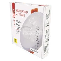 LED panel VIXXO 100mm, kruhov vstavan biely, 7,5W neut. biela, IP65 ZV1122