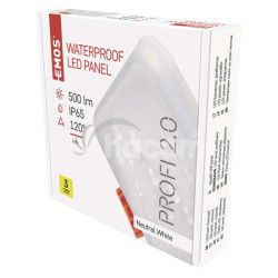 LED panel VIXXO 7575, tvorcov vstavan biely, 6W neutr. b.,IP65 ZV2112