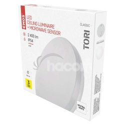 LED prisad. svietidlo Tori s pohyb. senz.,kr. 24W n.b., IP54 ZM4329