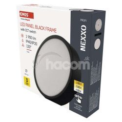 LED prisaden svietidlo, kruhov, ierne, 21W, CCT ZM5343