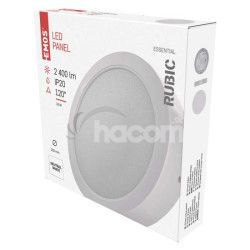 LED svietidlo 2v1 RUBIC, kruhov, biele, 24W, neutrlna biela ZM5452