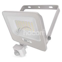 LED reflektor GLARO s pohybovm idlom, 30 W, biely, IP54, 3000 lm, neutrlna biela ZS2334W