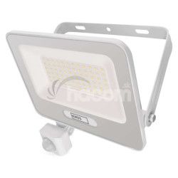 LED reflektor GLARO s pohybovm idlom, 50 W, biely, IP54, 5000 lm, neutrlna biela ZS2344W