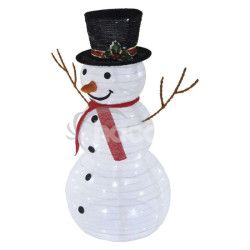 LED skladac snehuliak, 90 cm, vonkaj aj vntorn, studen biela DCFC29