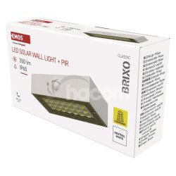 LED sol�rne svietidlo BRIXO so senzorom pohybu, neutr�lna biela ZG161S