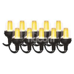 LED sveteln reaz  10 prty iarovky, 4,5 m, vonkajie a vntorn, vintage DCPV01