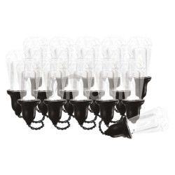 LED sveteln reaz  16x prty iarovky re, 7,6 m, vonkajia aj vntorn, tepl biela DCPW04
