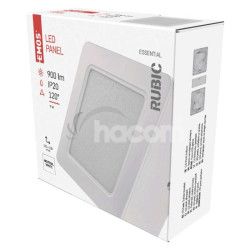 LED svietidlo 2v1 RUBIC, tvorcov, biele, 9W, neutrlna biela ZM6432