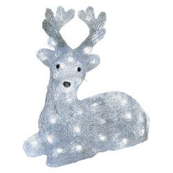 LED vianon jelenek, 27 cm, vonkaj aj vntorn, studen biela, asova DCFC06