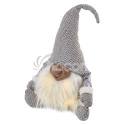 LED vianon kriatok, 35 cm, 3 AA, vnt., tepl biela DCFW01