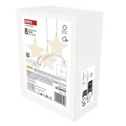 LED vianon zves  hviezdy, 45x84 cm, vonkaj aj vntorn, tepl biela DCGW02