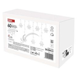 LED vianon zves  vloky, 135x50 cm, vntorn, studen biela DCGW13