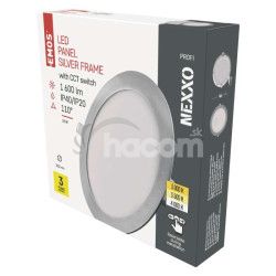 LED vstavan svietidlo NEXXO, kruhov, strieborn, 18W, CCT ZD1243