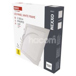 LED vstavan svietidlo NEXXO, tvorec, biely, 24W, neutrlna biela ZD2155