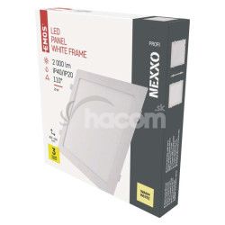 LED vstavan svietidlo NEXXO, tvorec, biely, 24W, tepl biela ZD2154