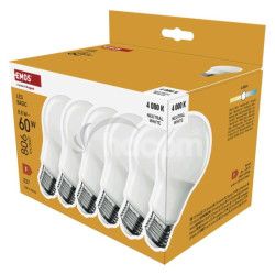 LED iarovka Basic A60 / E27 / 8,8 W (60 W) / 806 lm / Neutrlna biela 6ks ZL5F48.6