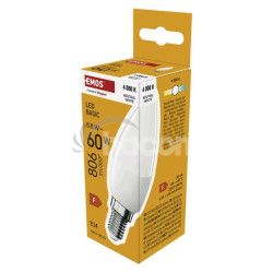 LED iarovka Basic Candle E14 / 8,8 W (60 W) / 806 lm / Neutrlna biela ZL3F48
