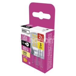 LED iarovka Classic JC / G9 / 4 W (40 W) / 470 lm / tepl biela 2ks ZQ9544.2