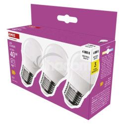 LED iarovka Classic Mini Globe / E27 / 4,2 W (40 W) / 470 lm / Neutrlna biela 3ks ZQ6E23.3