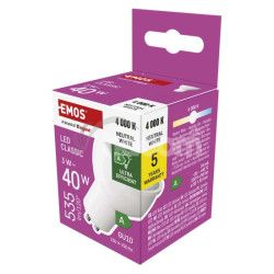 LED iarovka Classic MR16 A CLASS/ GU10 / 3 W (40 W) / 535 lm / Neutrlna biela ZQ8338