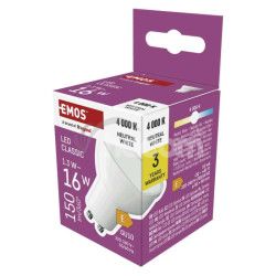 LED �iarovka Classic MR16 biela/ GU10 / 1,3 W (16 W) / 150 lm / Neutr�lna biela ZQ8EL3