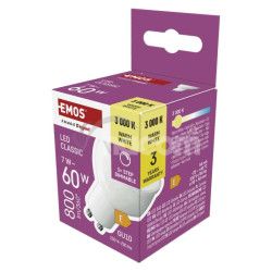 LED iarovka Classic MR16 / GU10 / 7 W (60 W) / 800 lm / tepl biela / stmievaten ZQ8E42S