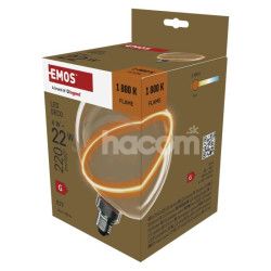 LED iarovka DECO G130SRA / E27 / 4 W (22 W) / 220 lm / flame Z5CS11