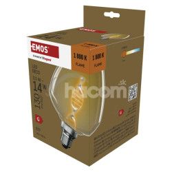 LED iarovka DECO S123 / E27 / 3,5 W (14 W) / 130 lm / flame Z59D01