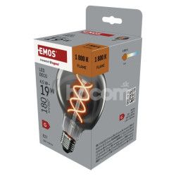 LED iarovka DECO SMOKED G95 / E27 / 4,5 W (19 W) / 180 lm / flame Z52311