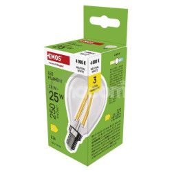 LED iarovka Filament Mini Globe / E14 / 1,8 W (25 W) / 250 lm / Neutrlna biela ZF1D03