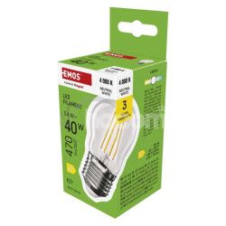 LED iarovka Filament Mini Globe / E27 / 3,4 W (40 W) / 470 lm / Neutrlna biela ZF6D23