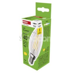 LED iarovka Filament svieka / E14 / 3,4 W (40 W) / 470 lm / Neutrlna biela ZF3D23