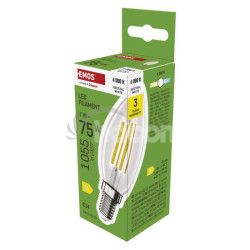 LED iarovka Filament svieka / E14 / 7 W (75 W) / 1055 lm / neutrlna biela ZF3D53
