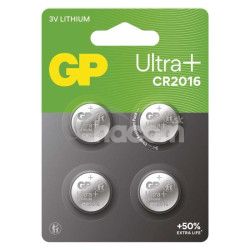 L�tiov� gomb�kov� bat�ria GP Ultra plus CR2016, 4 ks 4ks B32164