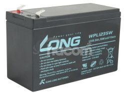 LONG batria 12V 8,5 Ah F2 HighRate LongLife 9 rokov (WPL1235W) PBLO-12V008,5-F2AHL