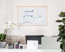 Magnetick tabua AVELI 90x120 cm, dreven rm XRT-00161