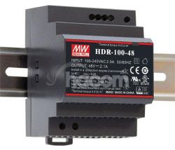 MEANWELL - HDR-100-24 - Priemyseln napjac spnan zdroj 24V 100W na DIN HDR-100-24