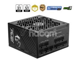 MSI zdroj MPG A850GS PCIE5 850W 80PLUS GOLD m 306-7ZPFZ11-CE0