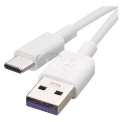 Nabjac a dtov kbel USB-A 2.0 / USB-C 2.0, 1,5 m, biely SM7026
