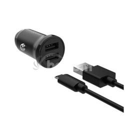 Nab�ja�ka FIXED 2xUSB, USB/micro USB k�bel, 1m, 15W FIXCC15N-2UM-BK